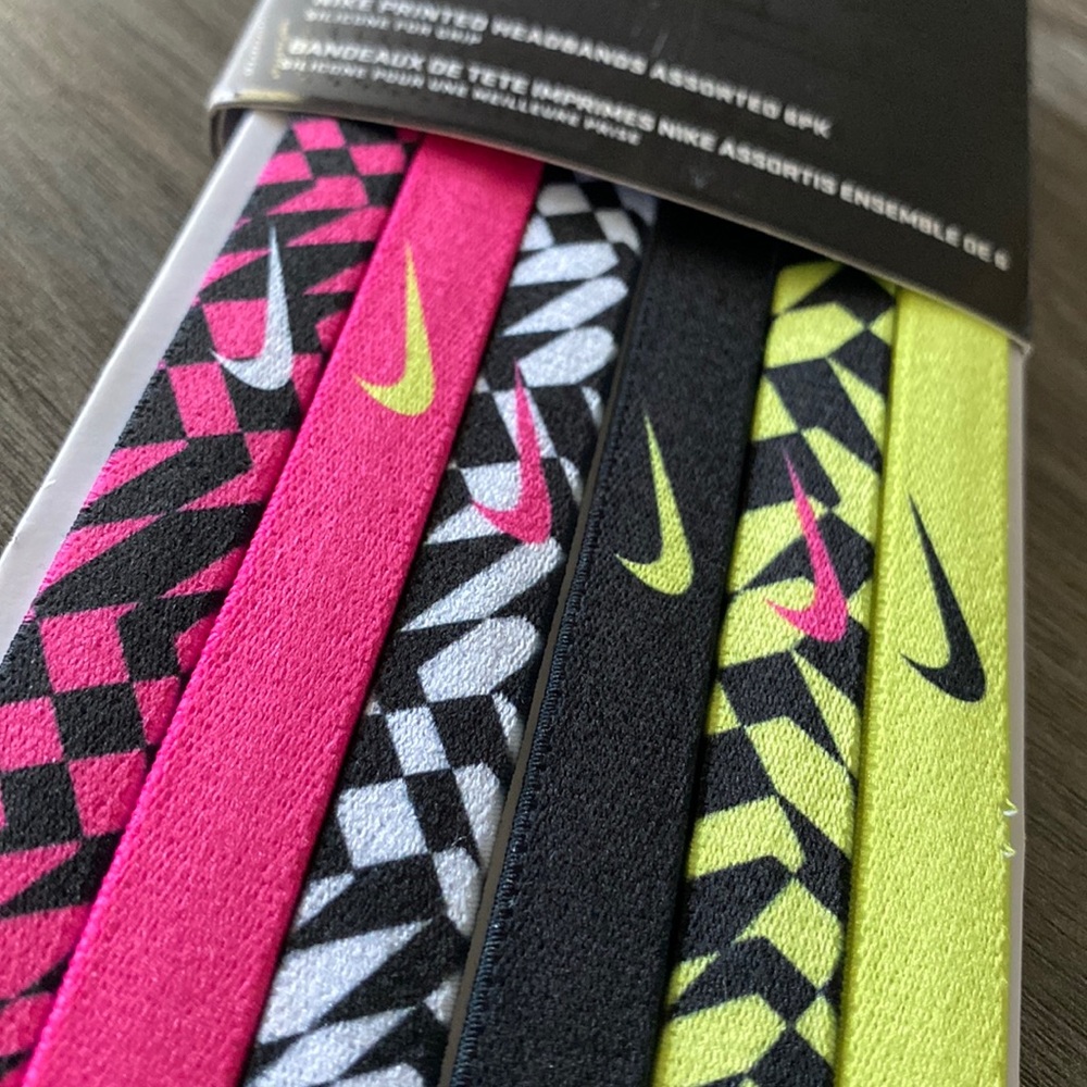Nike Printed Headbands Assorted 6PK